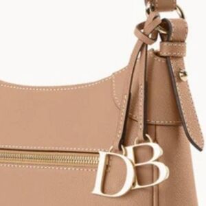 Dooney & Bourke Gold Logo Medallion Bag Charm